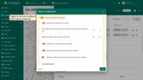 To enable clustering for map markers, check the corresponding option and configure the necessary settings.